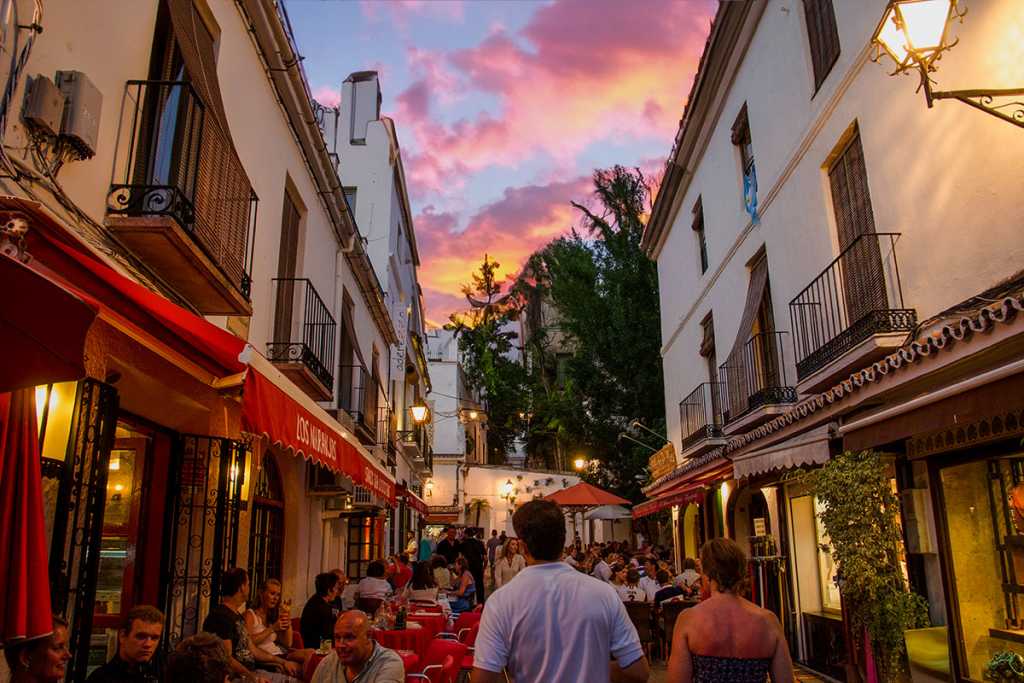 Marbella Sunsets from Old Town Marbella
