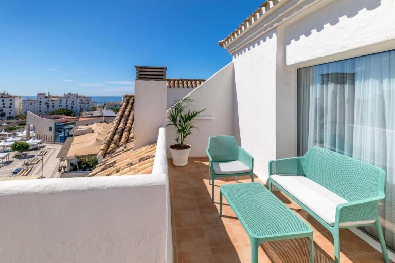 Terrace at Hotel Occidental Puerto Banus Marbella